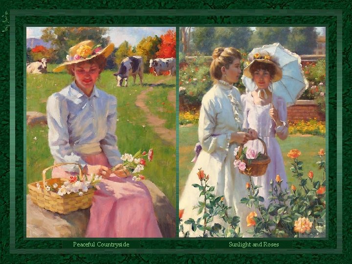 Peaceful Countryside Sunlight and Roses Peaceful Countryside Sunlight and Roses