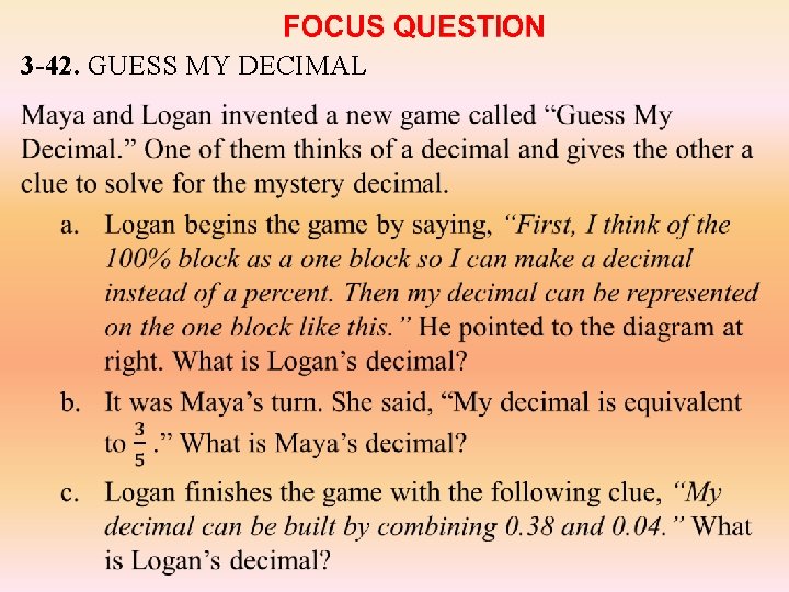 3 -42. GUESS MY DECIMAL • 3 -42. GUESS MY DECIMAL •