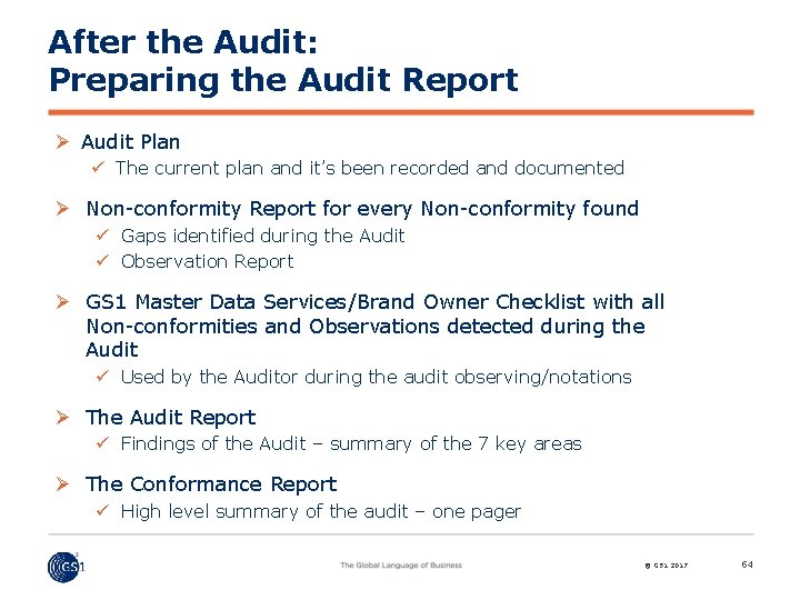 After the Audit: Preparing the Audit Report Ø Audit Plan ü The current plan