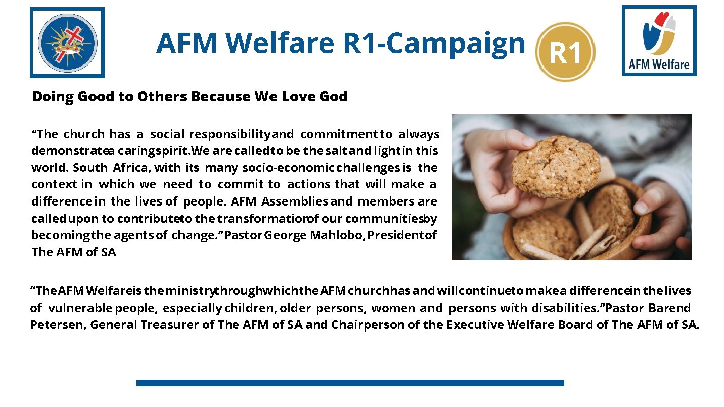 AFM Welfare R 1 -Campaign R 1 Doing Good to Others Because We Love