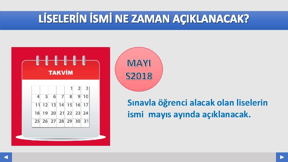 LİSELERİN İSMİ NE ZAMAN AÇIKLANACAK? Your Log o COMPANY NAME ABS. COM MAYI S