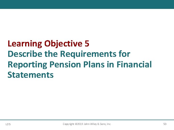 Learning Objective 5 Describe the Requirements for Reporting Pension Plans in Financial Statements LO