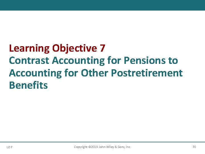 Learning Objective 7 Contrast Accounting for Pensions to Accounting for Other Postretirement Benefits LO