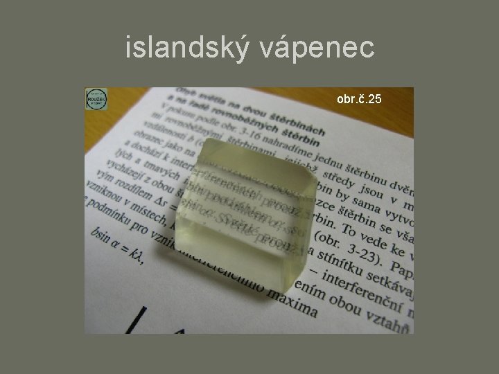 islandský vápenec obr. č. 25 