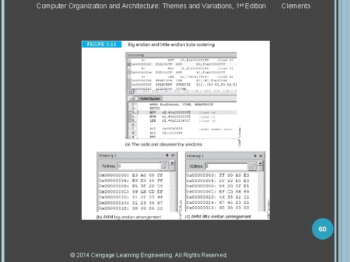 Computer Organization and Architecture: Themes and Variations, 1 st Edition Clements 60 © 2014