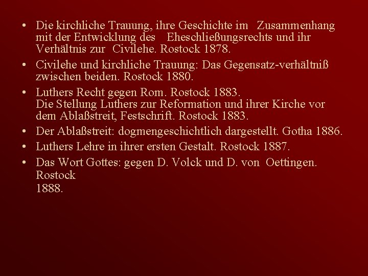  • Die kirchliche Trauung, ihre Geschichte im Zusammenhang mit der Entwicklung des Eheschließungsrechts