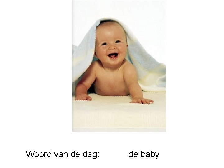 Woord van de dag: de baby 