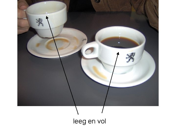 leeg en vol leeg en vol