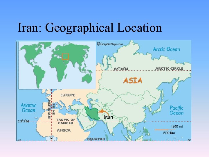 Iran: Geographical Location 