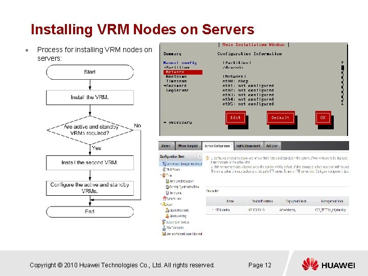 Installing VRM Nodes on Servers l Process for installing VRM nodes on servers: Copyright