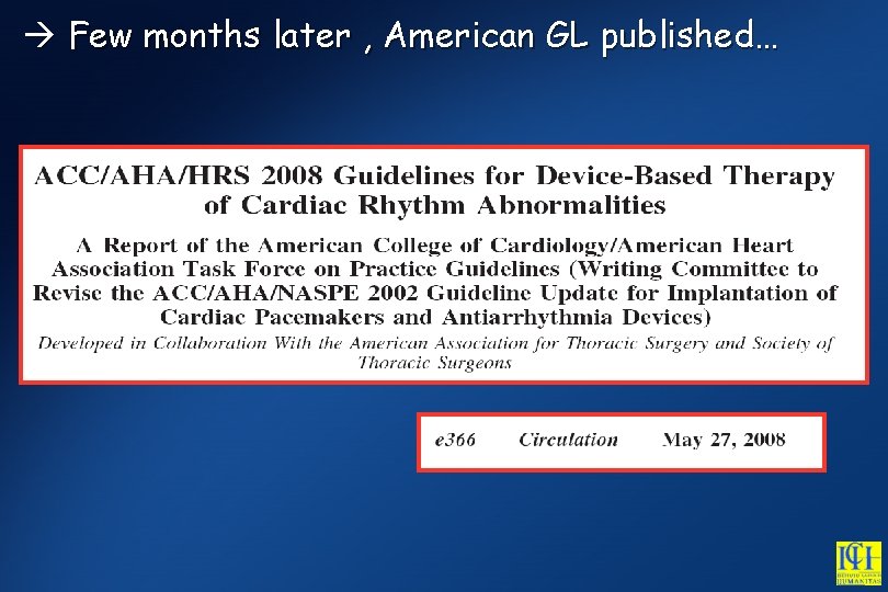  Few months later , American GL published… 