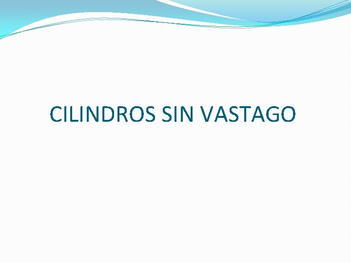 CILINDROS SIN VASTAGO 