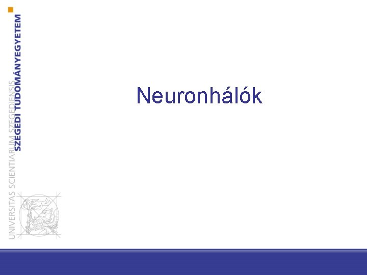 Neuronhálók 
