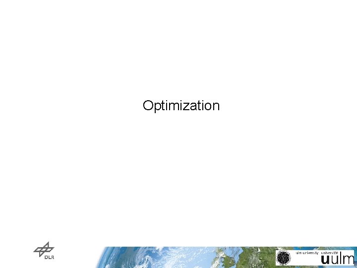 Optimization Optimization