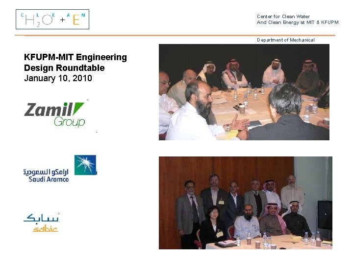 Center for Clean Water And Clean Energy at MIT & KFUPM Department of Mechanical