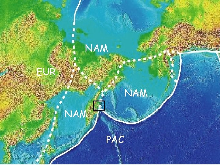 LARGE Polar with plate boundaries NAM EUR NAM PAC 