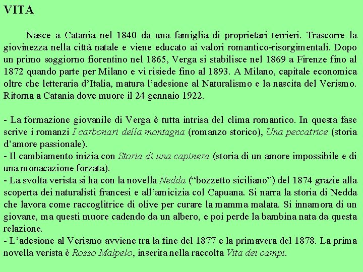 VITA Nasce a Catania nel 1840 da una famiglia di proprietari terrieri. Trascorre la