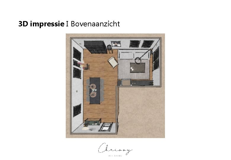 3 D impressie I Bovenaanzicht 