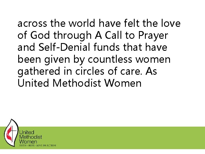 across the world have felt the love of God through A Call to Prayer across the world have felt the love of God through A Call to Prayer