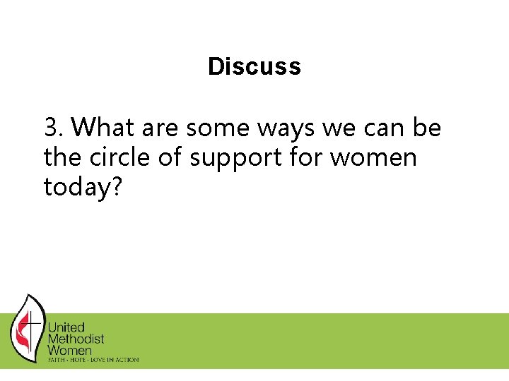 Discuss 3. What are some ways we can be the circle of support for Discuss 3. What are some ways we can be the circle of support for