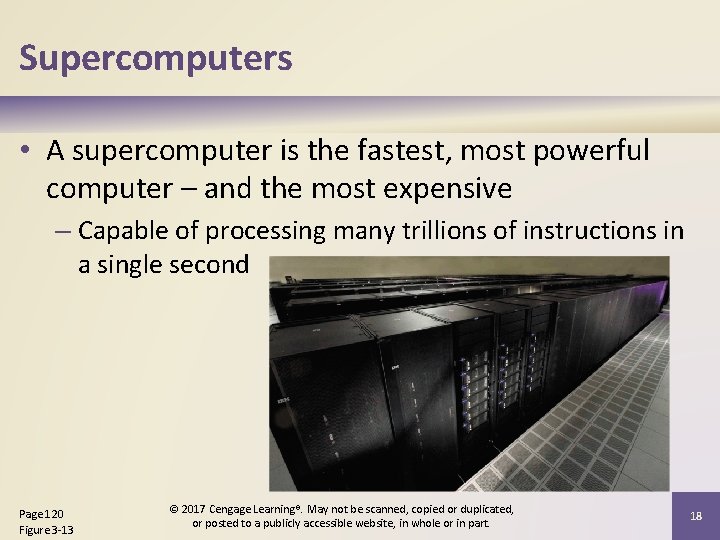 Supercomputers • A supercomputer is the fastest, most powerful computer – and the most Supercomputers • A supercomputer is the fastest, most powerful computer – and the most