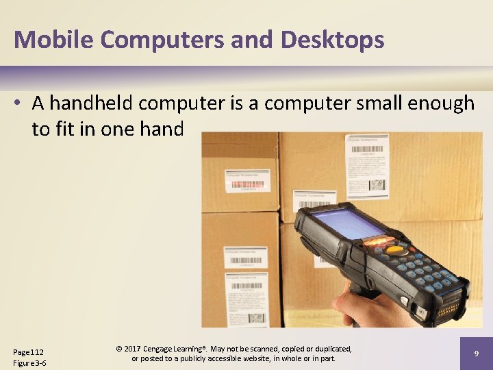 Mobile Computers and Desktops • A handheld computer is a computer small enough to Mobile Computers and Desktops • A handheld computer is a computer small enough to
