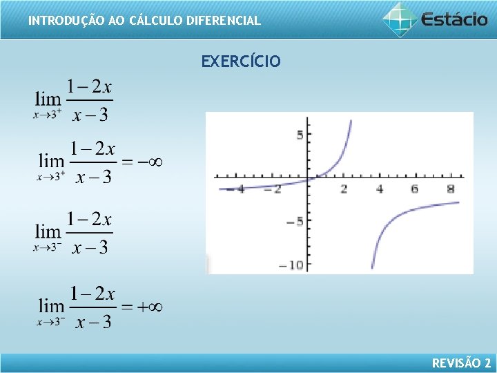 INTRODUÇÃO AO CÁLCULO DIFERENCIAL EXERCÍCIO REVISÃO 2 