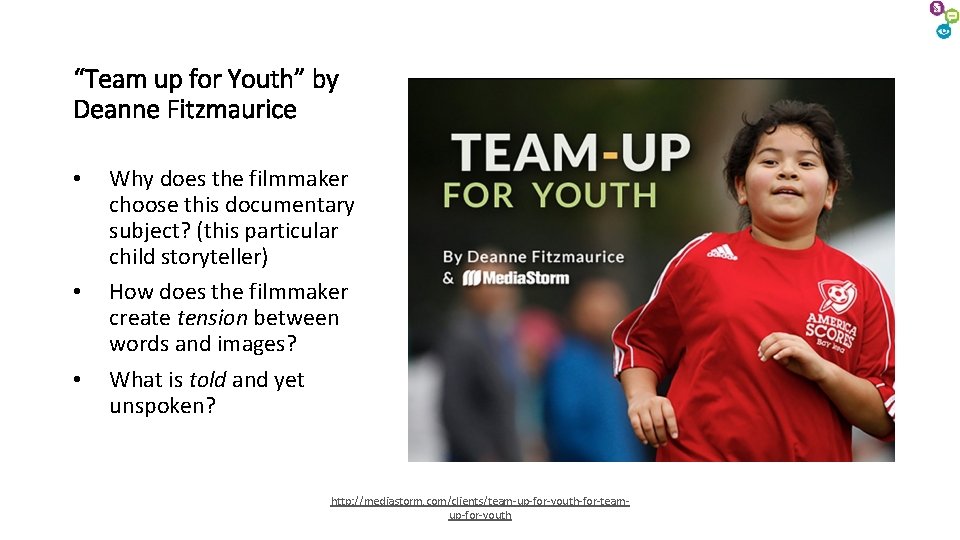 “Team up for Youth” by Deanne Fitzmaurice • • • Why does the filmmaker “Team up for Youth” by Deanne Fitzmaurice • • • Why does the filmmaker