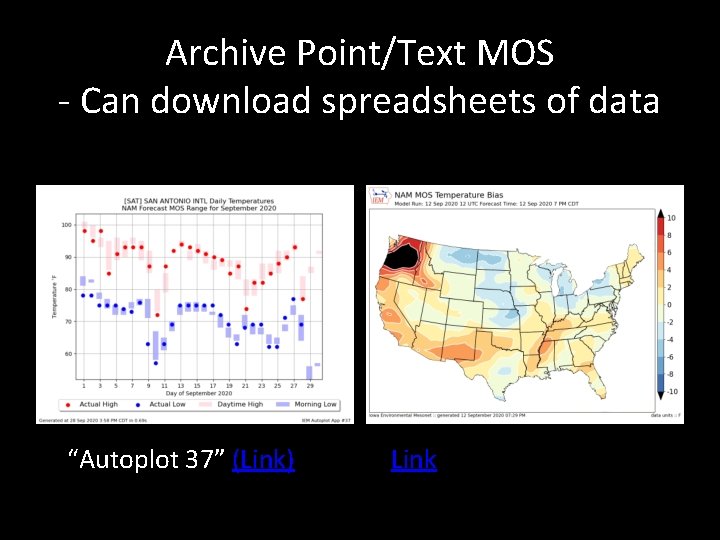 Archive Point/Text MOS - Can download spreadsheets of data “Autoplot 37” (Link) Link 