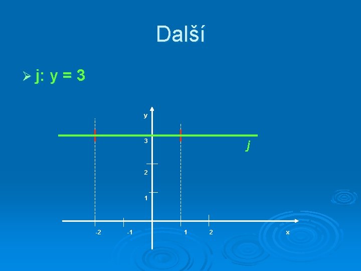 Další Ø j: y = 3 y 3 j 2 1 -2 -1 1