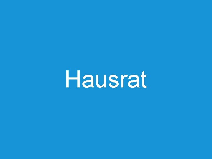 Hausrat 