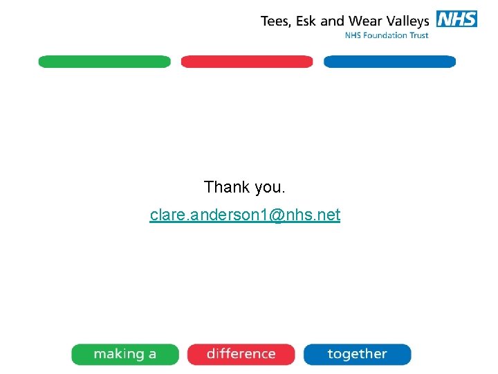 Thank you. clare. anderson 1@nhs. net 