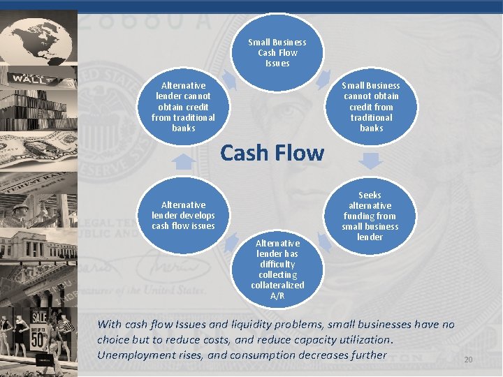 Small Business Cash Flow Issues Alternative lender cannot obtain credit from traditional banks Small