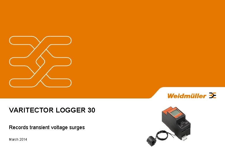 VARITECTOR LOGGER 30 Records transient voltage surges March 2014 