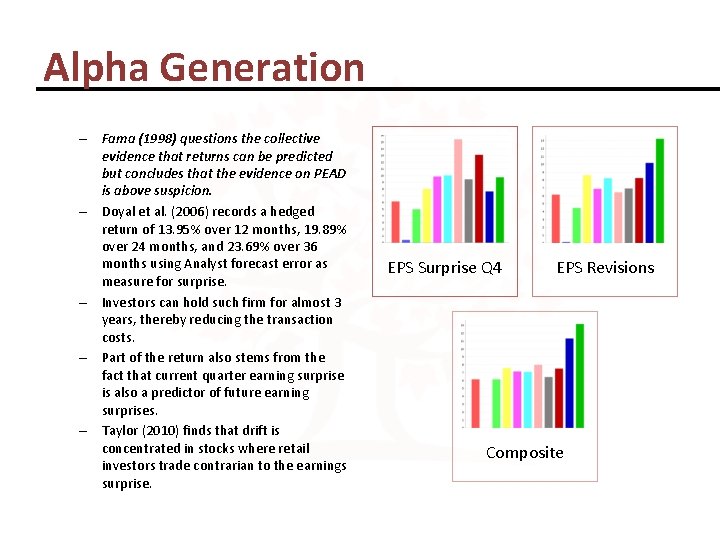 Alpha Generation – Fama (1998) questions the collective evidence that returns can be predicted