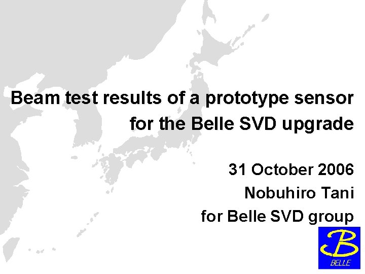 Beam test results of a prototype sensor for the Belle SVD upgrade 31 October