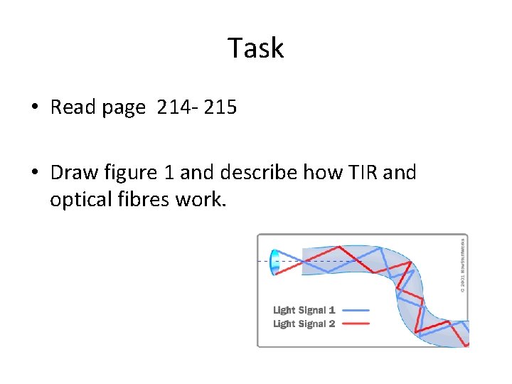 Task • Read page 214 - 215 • Draw figure 1 and describe how