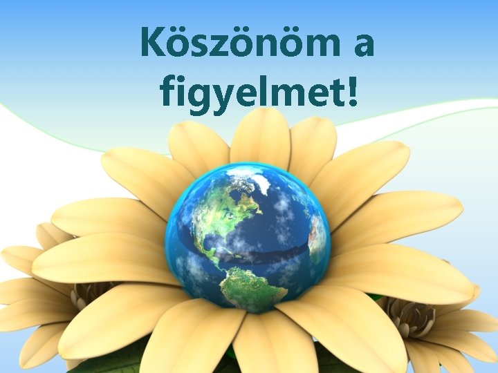 Köszönöm a figyelmet! 