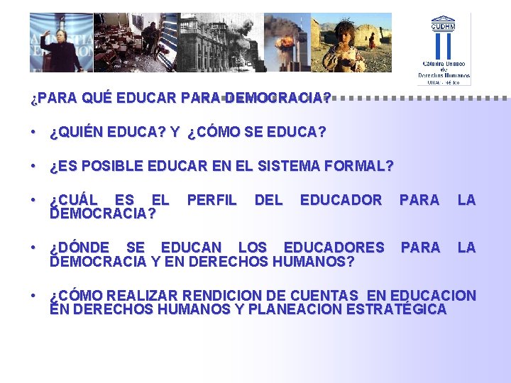 Principios de la Educacin en Derechos Humanos Metodologa