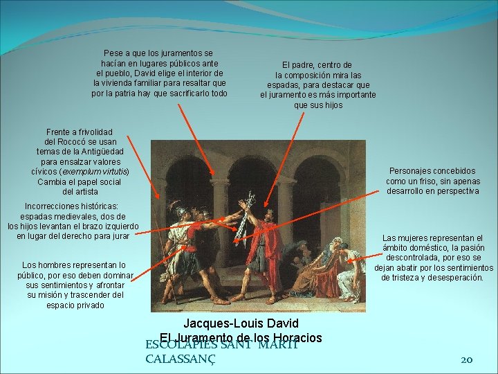 Pese a que los juramentos se hacían en lugares públicos ante el pueblo, David