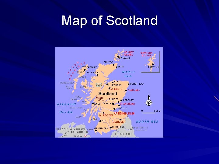 Map of Scotland Map of Scotland
