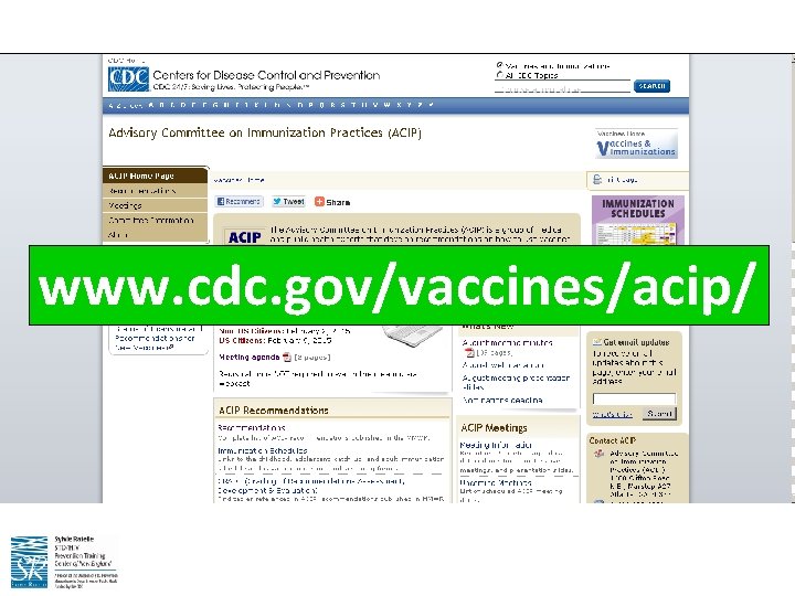 www. cdc. gov/vaccines/acip/ 