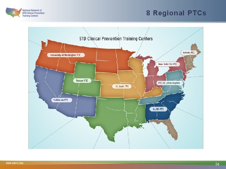 8 Regional PTCs 54 