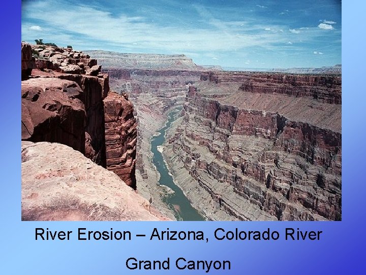 River Erosion – Arizona, Colorado River Grand Canyon 