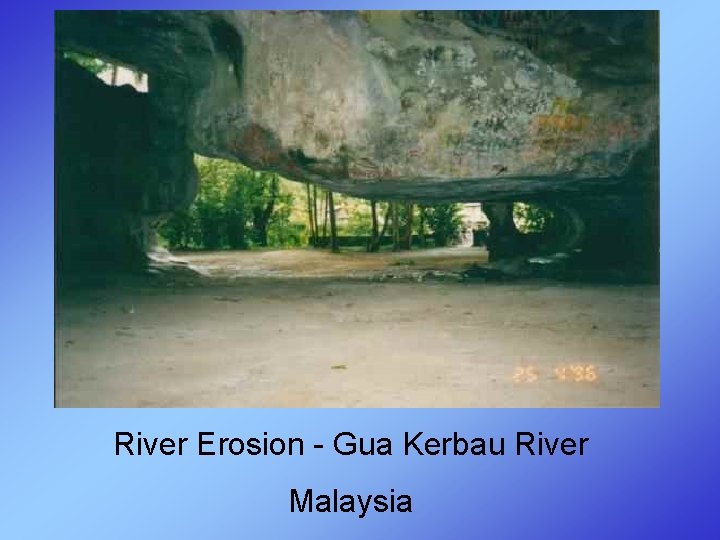 River Erosion - Gua Kerbau River Malaysia 