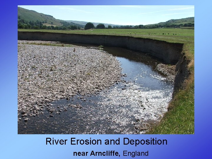 River Erosion and Deposition near Arncliffe, England 
