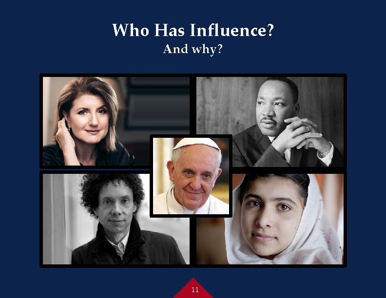 Who Has Influence? And why? 11 