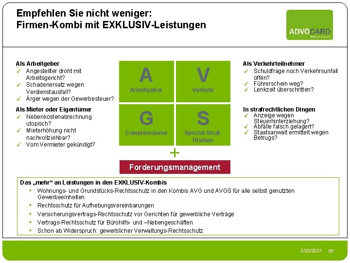 Empfehlen Sie nicht weniger: Firmen-Kombi mit EXKLUSIV-Leistungen Als Arbeitgeber ✓ Angestellter droht mit Arbeitsgericht?