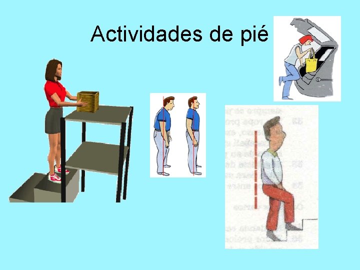 Actividades de pié 