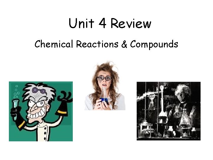 Unit 4 Review Chemical Reactions & Compounds 